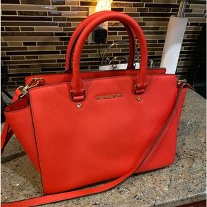 Orange Michael Kors Satchel